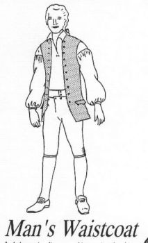 1770's Man's Waistcoat & Shirt Instructions Pattern